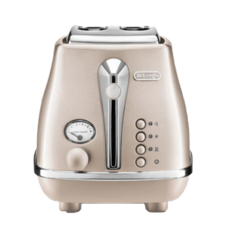 DELONGHI CTOT2003.BG cona Metallics Champagne Beige 2 Slice Toaster